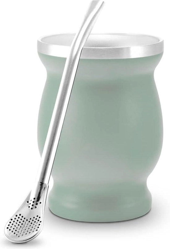 Set di tè Yerba Mate in acciaio inossidabile a doppia parete con isolamento