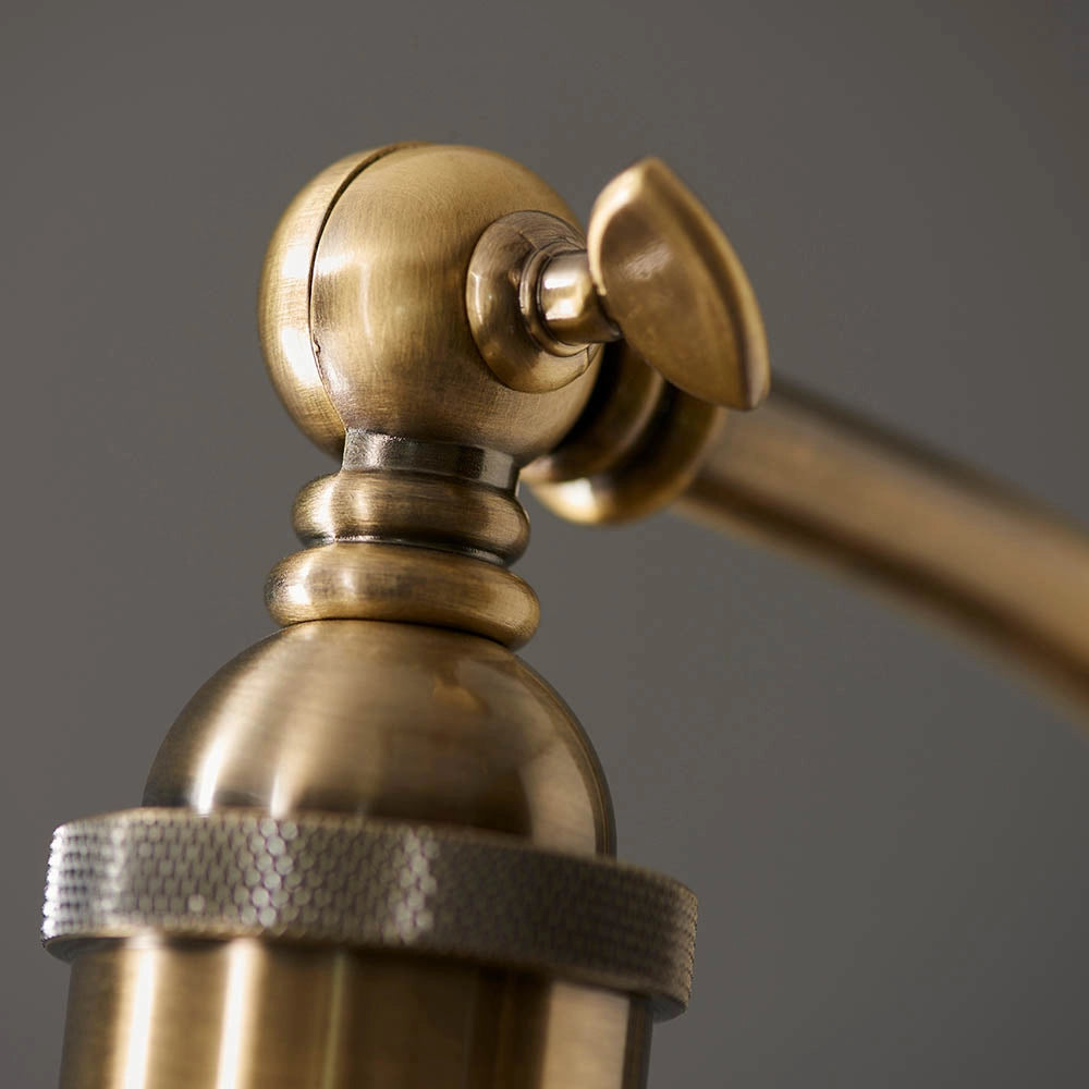 Lampada da terra industrial Franklin Endon ottone E27