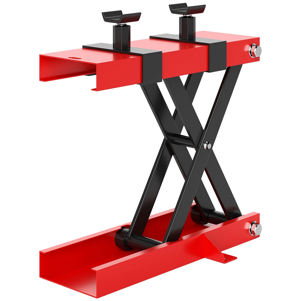 Tavolo di sollevamento per moto a forbice ¨C Minimal ¨C 45x15x9.5-40 cm, rosso, 500 kg