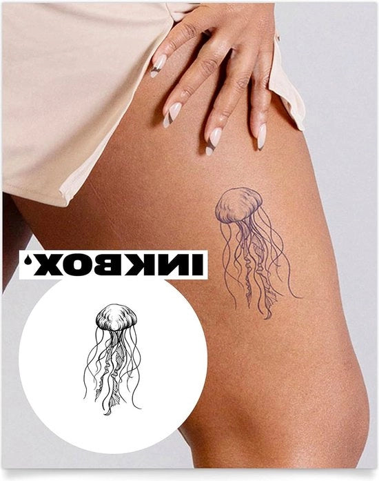 Tatuaggio Temporaneo Semi-Permanente - Premium Facile da Applicare - Dura 1-2 Settimane - 6 x 3 in