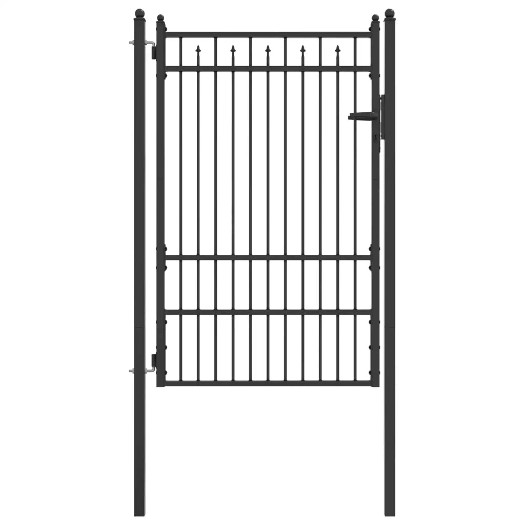 Cancello per recinzione HORST 100 x 150 cm Metallo Nero CFW9166290