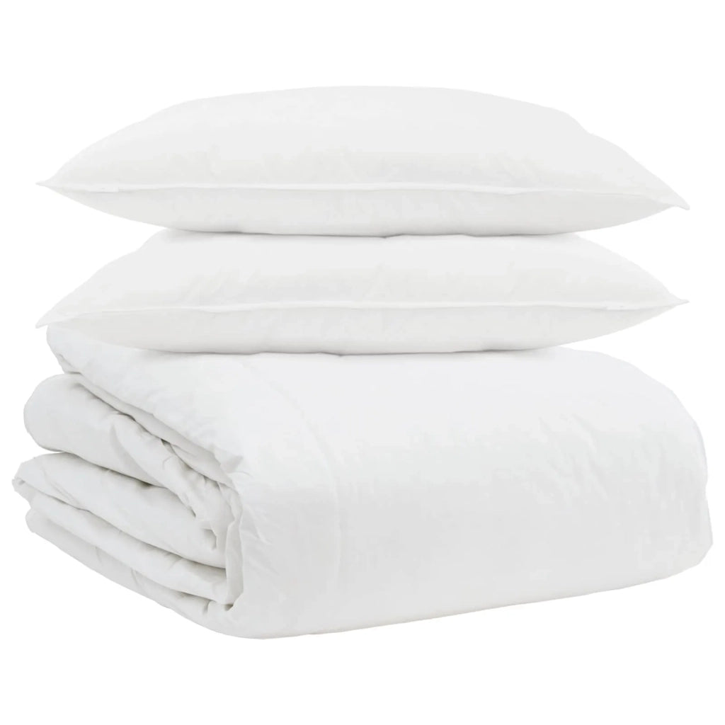 Set di Piumoni con cuscino 3 pz | Duvet Bianco Piuma d'anatra