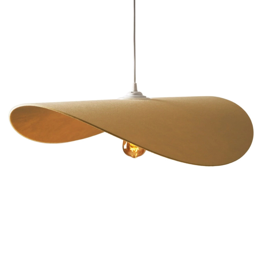 Lampada sospensione Maxlight PAN feltro crema Ø60 E27