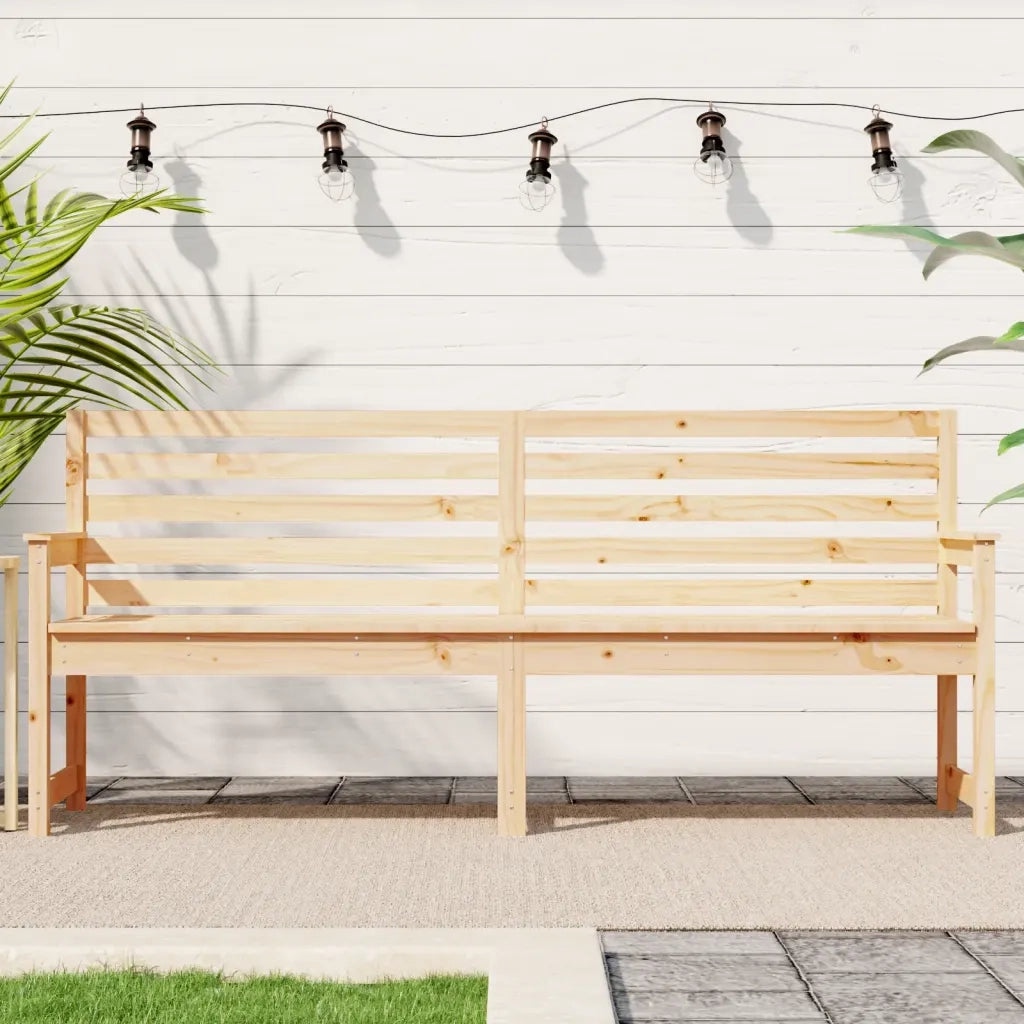 Panca da Giardino 203,5x48x91,5 cm in Legno Massello di Pino 824074