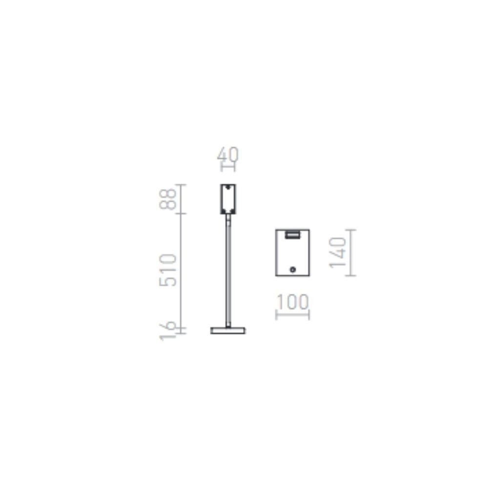 Lampada FRISCO T da tavolo nero  230V LED 4.2W 120°  3000K