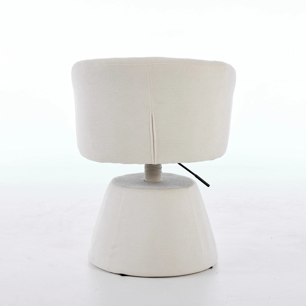 Sgabello da bar girevole a 360¡ã regolabile in altezza, sedia da pranzo rotonda moderna rivestita in ciniglia, sedia ergonomica di design per camera da