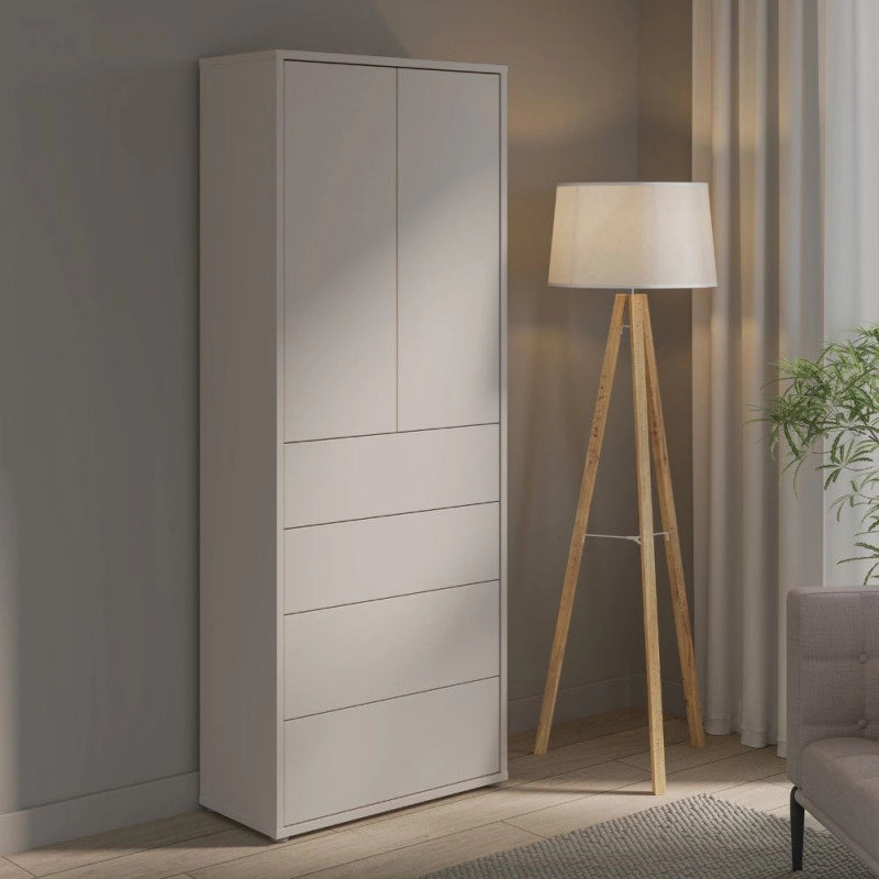 Mobile multiuso Medea 4 cassetti e 2 ante colore cashmere