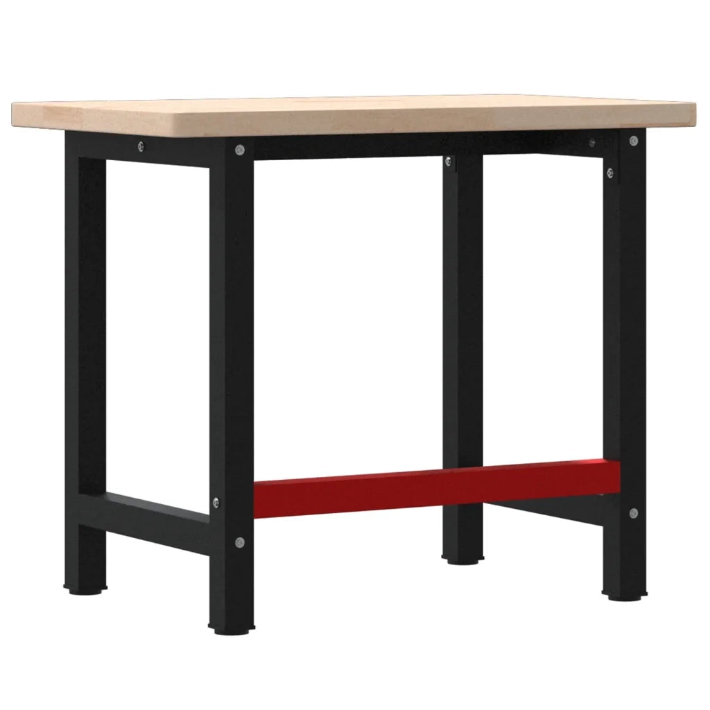 Banco Lavoro 100x60x83 cm Legno Massello Rovere Rettangolare 3309657
