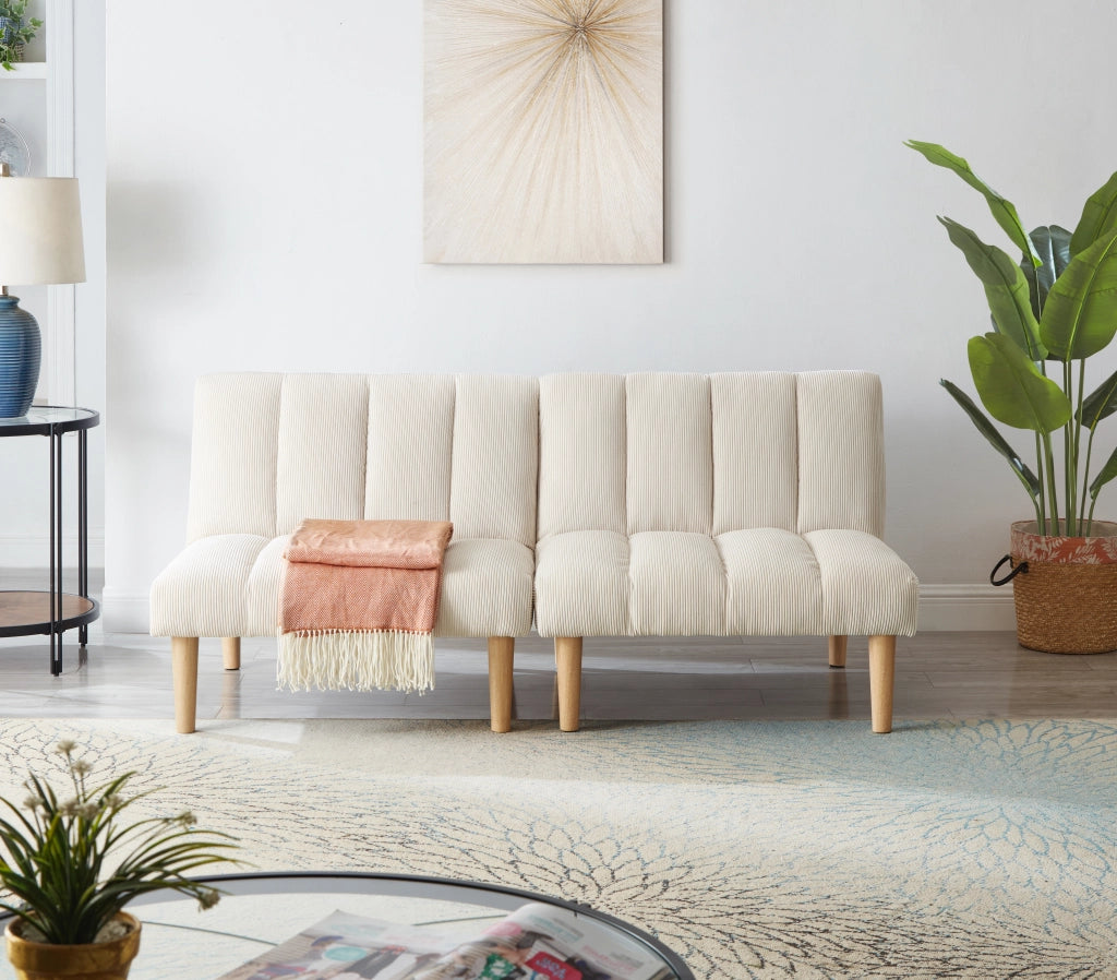 Divano Letto 2 Posti ¨C MINIMAL ¨C Tessuto, Schienale Regolabile, 167 cm