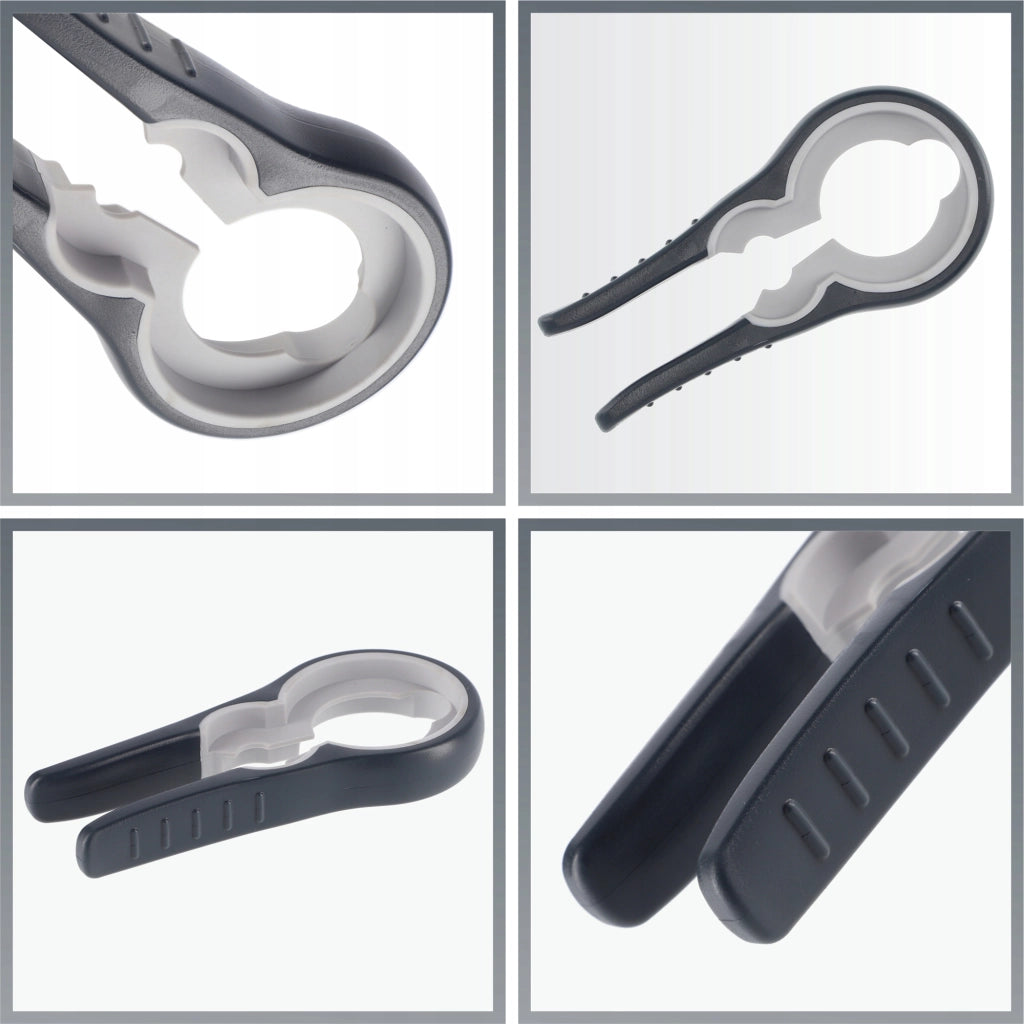 Apribottiglie KADAX per barattoli, bottiglie, tappi, lattine, universale, solido