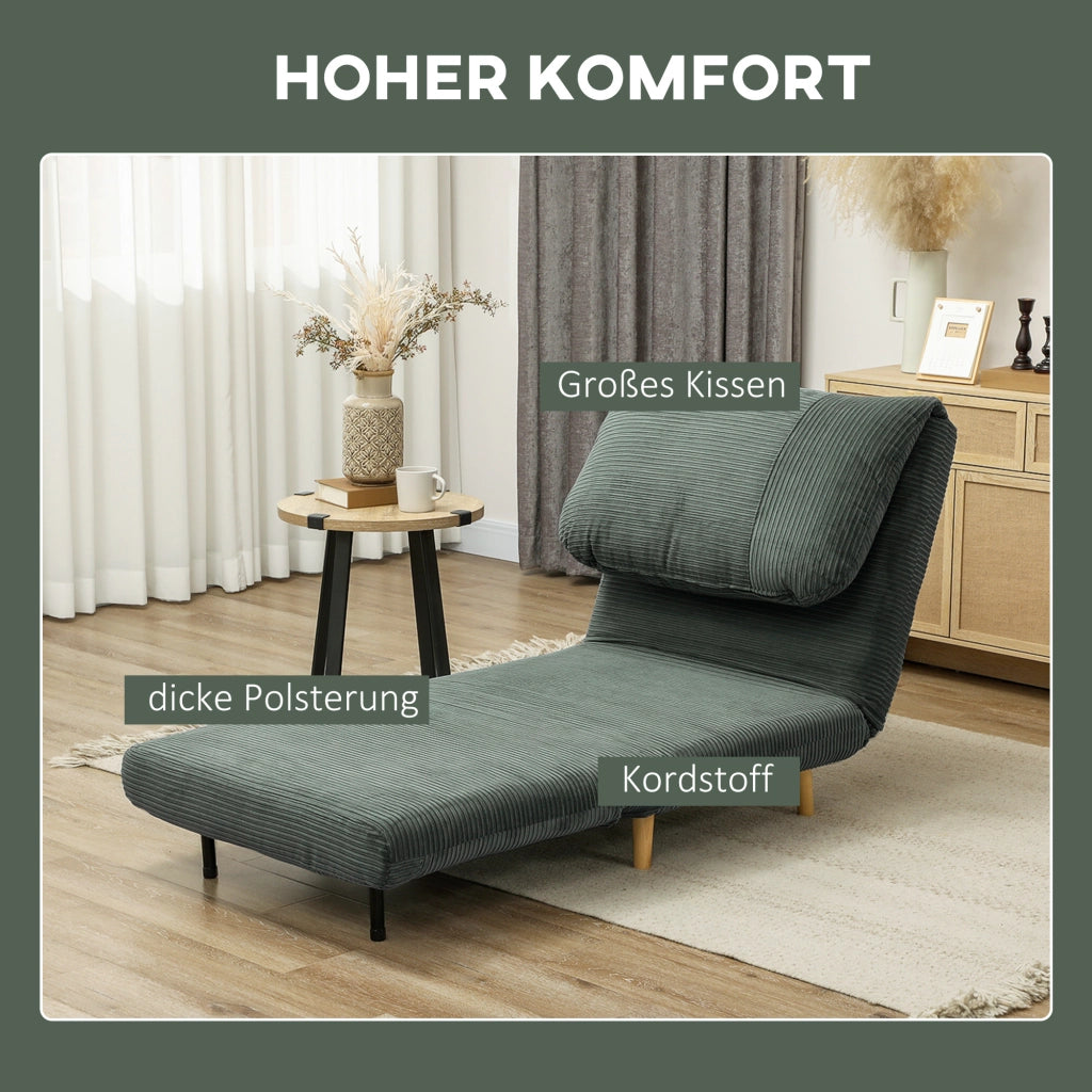 Poltrona letto ¨C Minimal ¨C Verde 82x87x89 cm