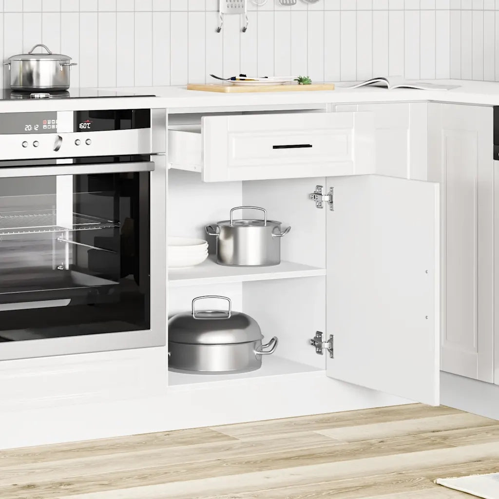 Pensile da cucina | Base da Cucina Porto Bianco Lucido in Legno Multistrato