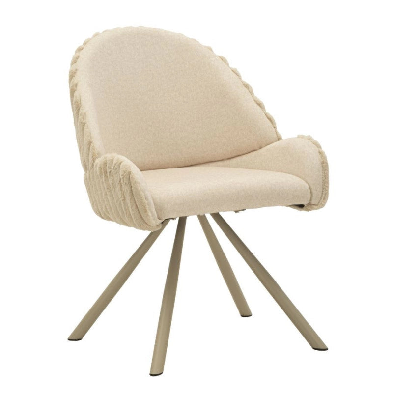 Sedia Stoccolma -a-crema Set 2 Pz cm 58x53x85