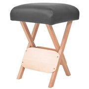Sgabello da Massaggio Spessore Sedile 12 cm e 2 Supporti Nero 110147