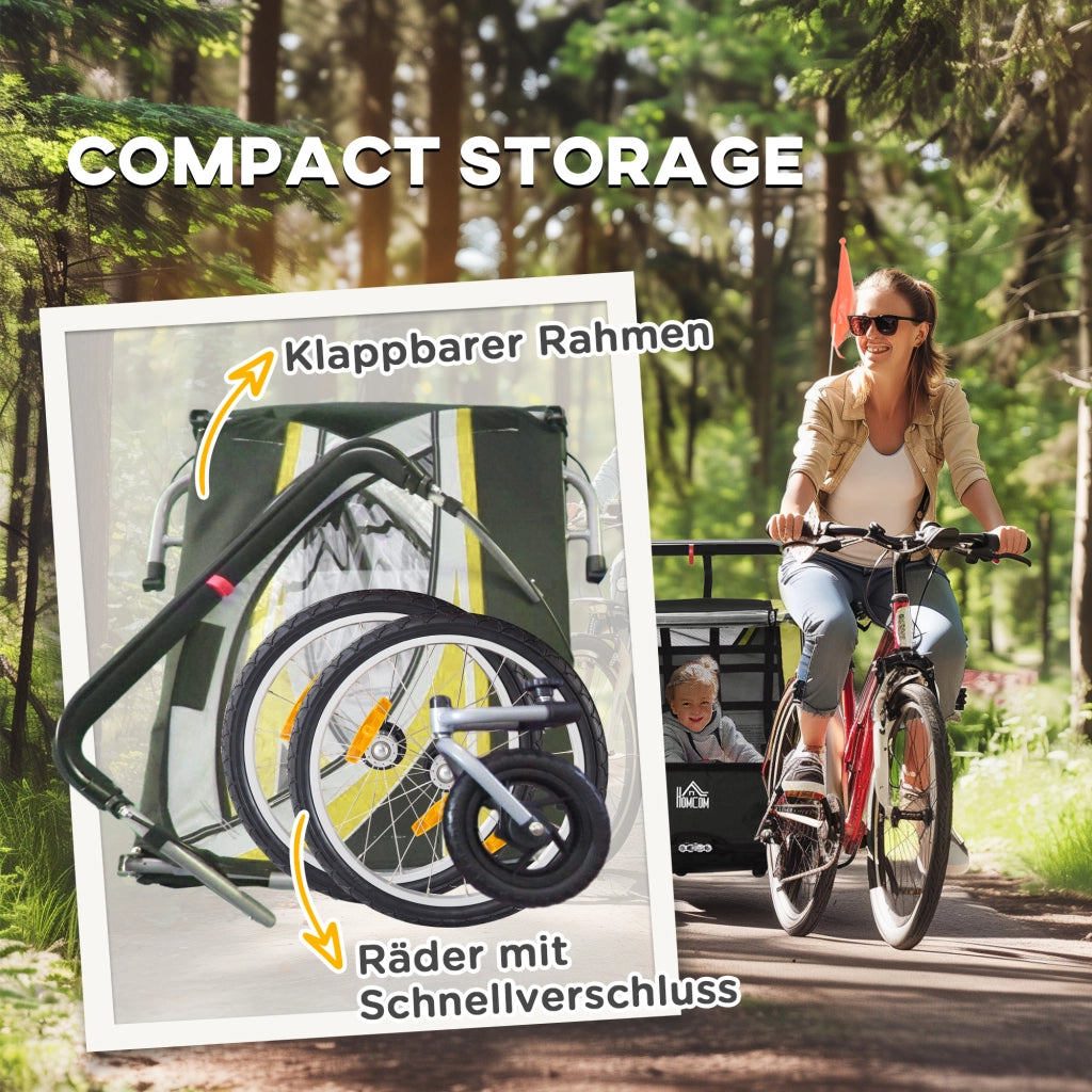 Carrello Bicicletta per 2 Bambini ¨C Minimal ¨C Giallo