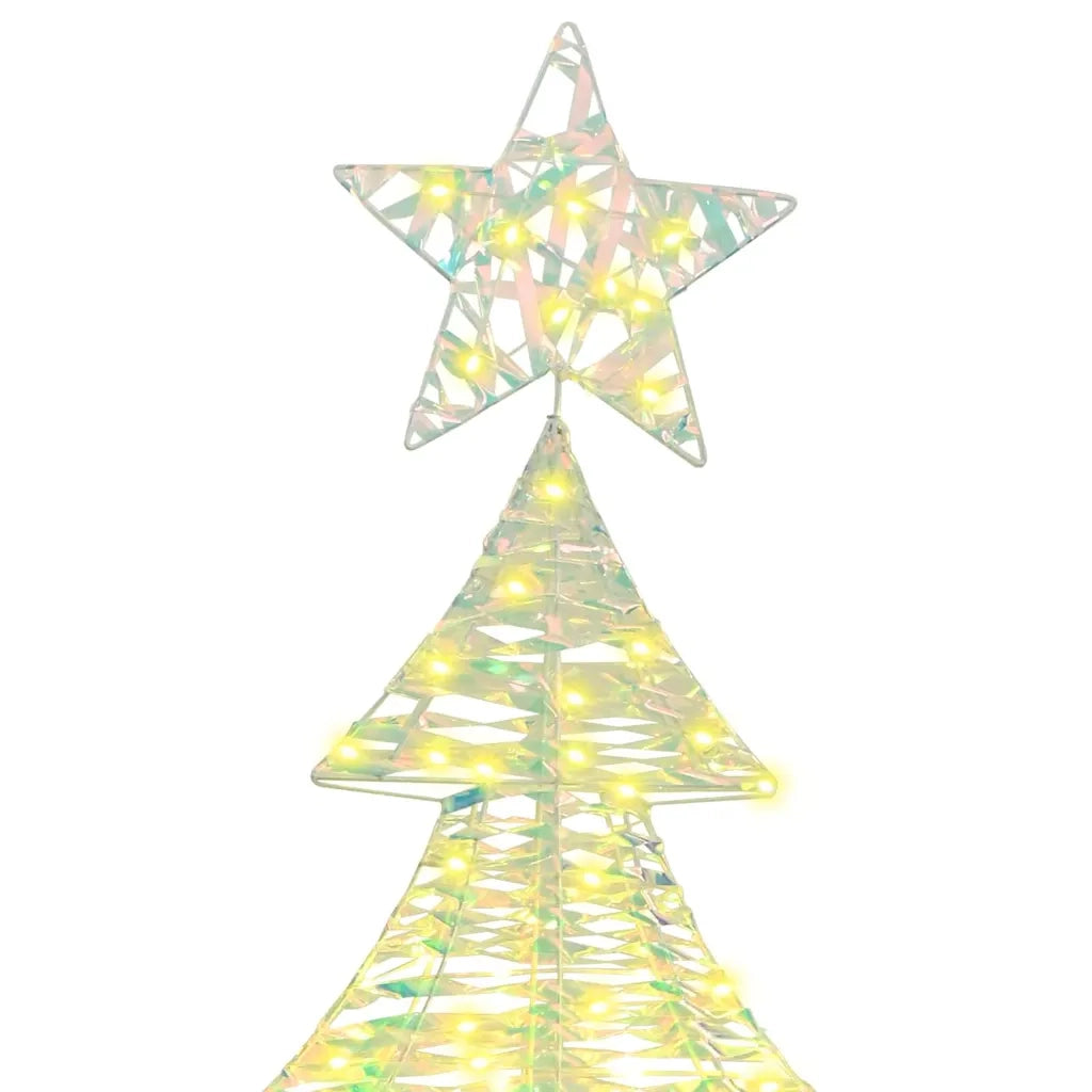Albero di Natale | Decorazioni natalizie con 240 LED Bianco caldo 181 cm PET