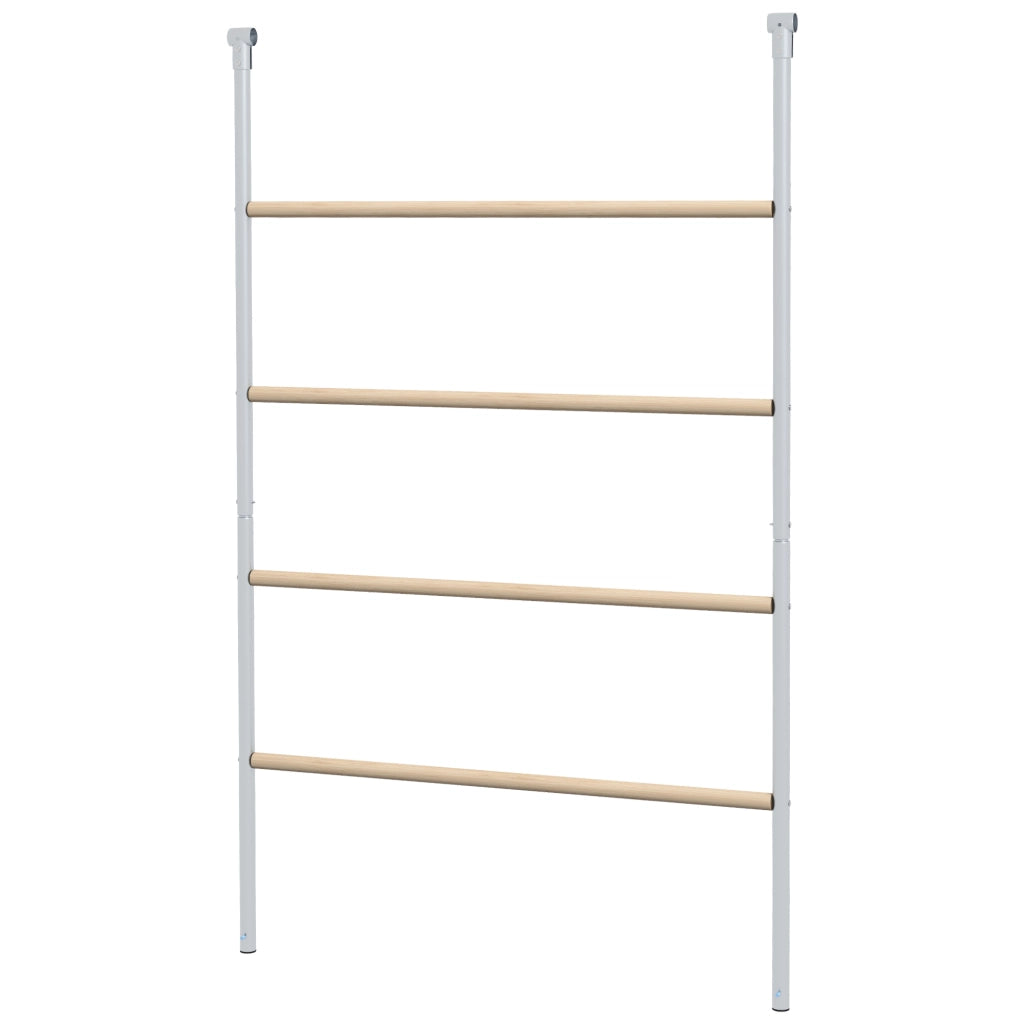 Trespolo per Polli 4 Livelli Legno Acciaio 140x86cm ¨C Xylo ¨C Naturale 4-6 Galline