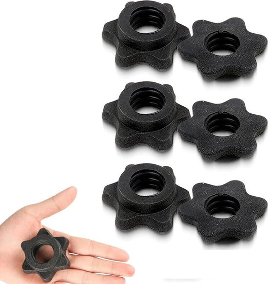 Clip di pesa antiscivolo - 6 pezzi - 25 mm - materiale PVC - regolabile - riduzione del rumore - duraturo - clip per pesi