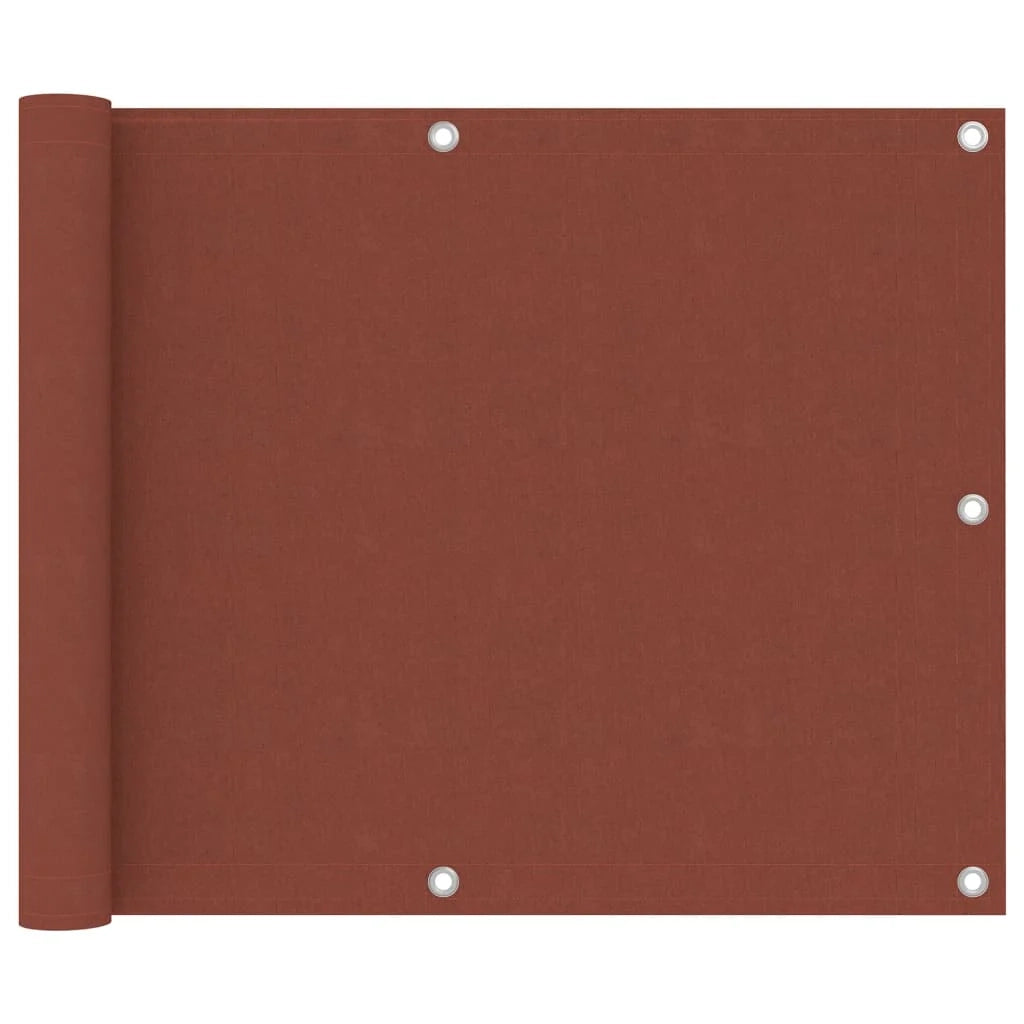 Paravento in terracotta per balcone 75 x 300 cm tessuto oxford 02_0010409