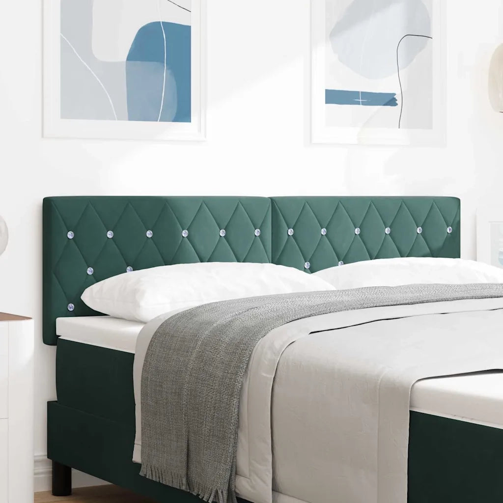 Testiera | Testata Verde Scuro 144 cm Velluto