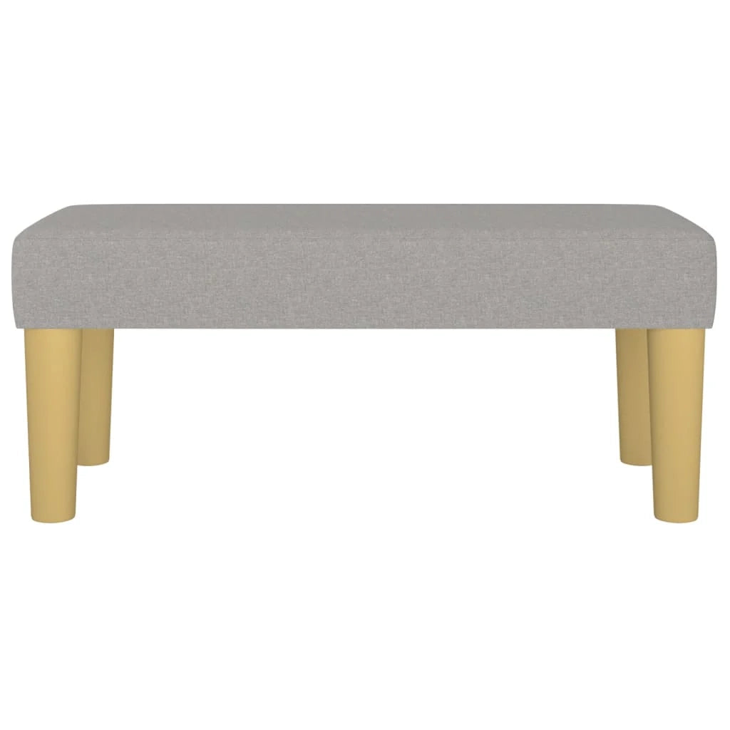 Panca 70 x 30 x 30 cm tessuto grigio chiaro 02_0010552