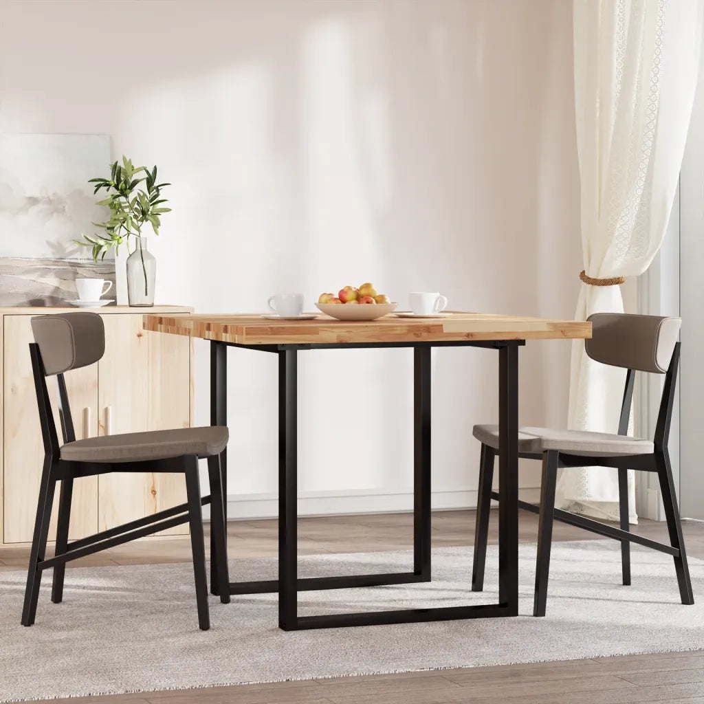Piano Tavolo Quadrato 90x90x4 cm in Legno Massello di Acacia 4008729
