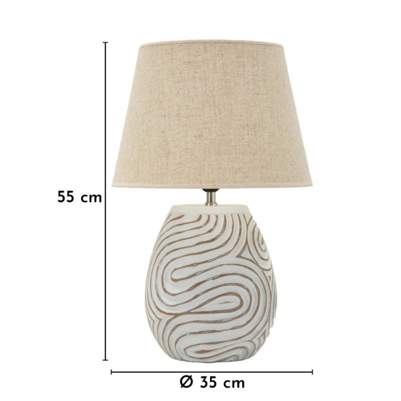 Lampadelle A Da Tavolo Resina Oblix cm ø 35x55