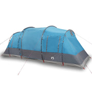 Tenda Familiare a Tunnel per 6 Persone Blu Impermeabile