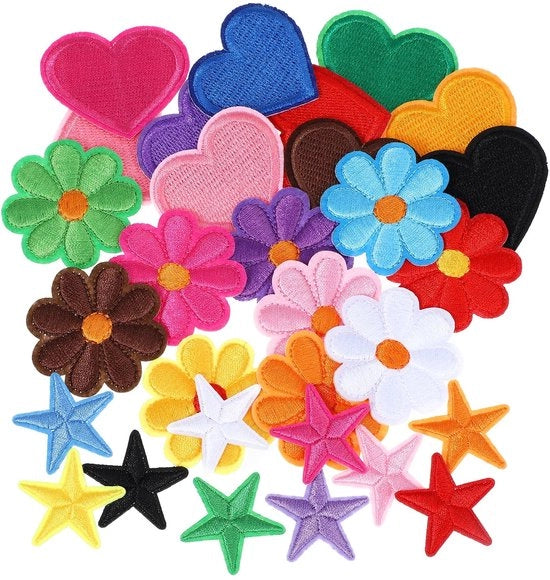 Pannelli decorativi 30 pezzi - Pannelli da cucire - Pannelli con filo - Pannelli decorativi - Pannelli per abbigliamento - Pannelli in poliestere/cotone