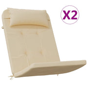 Cuscini per Sedia Adirondack 2 pz | Cuscini per sedie Beige in Tessuto Oxford