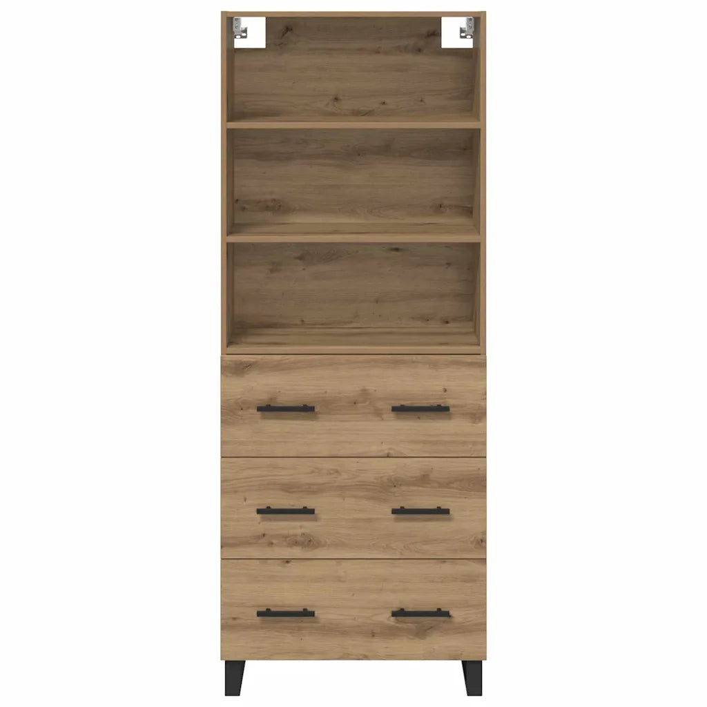 Credenza 2 pcs Rovere artigianale Legno multistrato 3415900