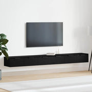 Mobile a muro con cassetto 2 pcs Rovere Nero 102 x 30 x 20 cm 3333075