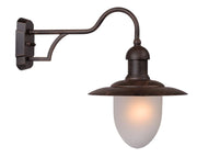 Applique esterna Lucide Aruba E27 IP44 bronzo/bianco