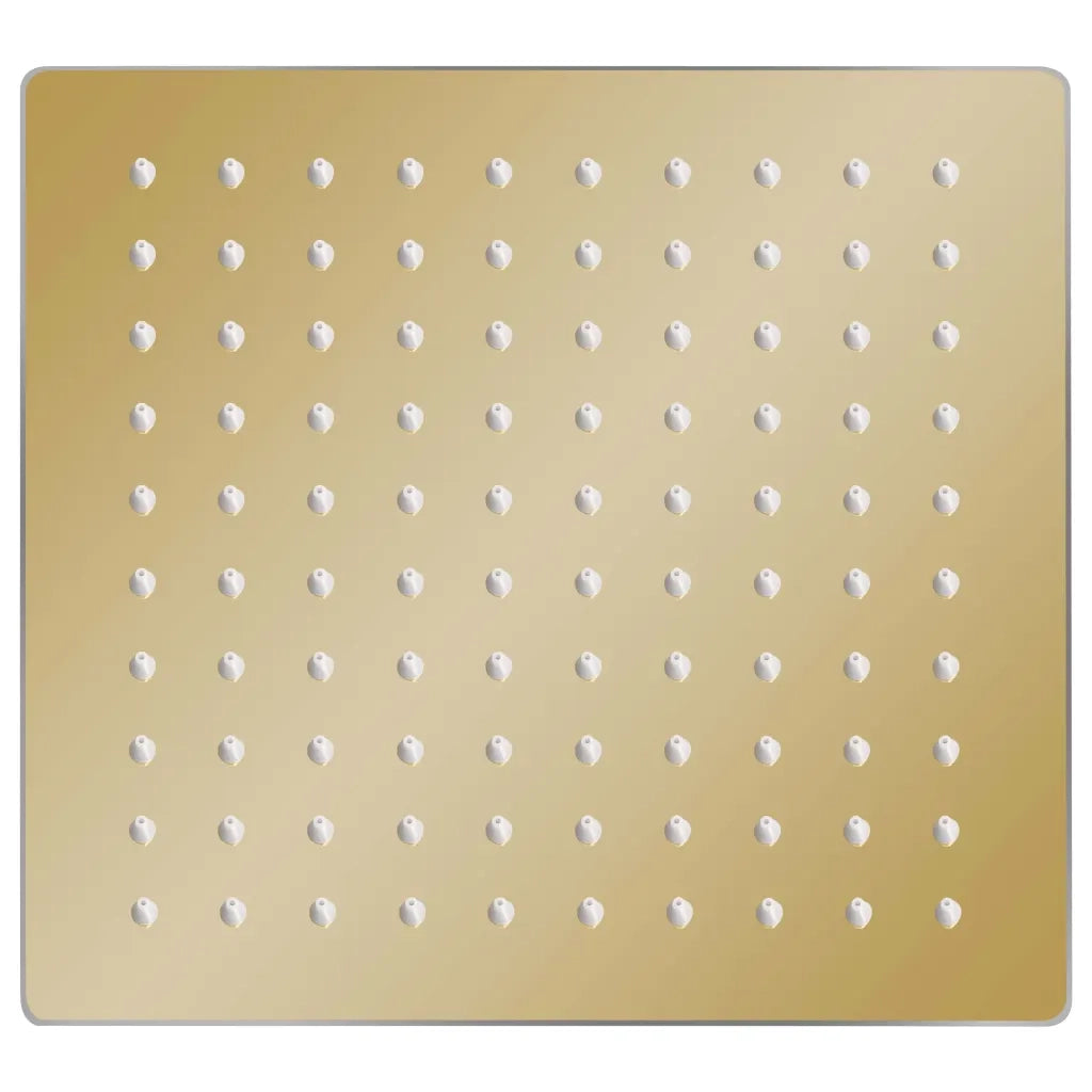 Testa Doccia a Pioggia in Acciaio Inox 20x20cm Quadrata Oro CFW6998932