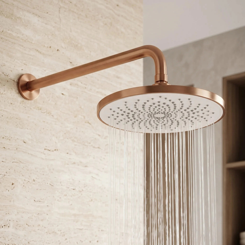 Soffione Doccia Rotondo Rea Js-021brg Brush Copper