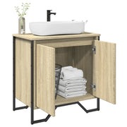 Mobile Lavabo Bagno-Armadietto da bagno Rovere Sonoma 60x35x60 cm in Truciolato