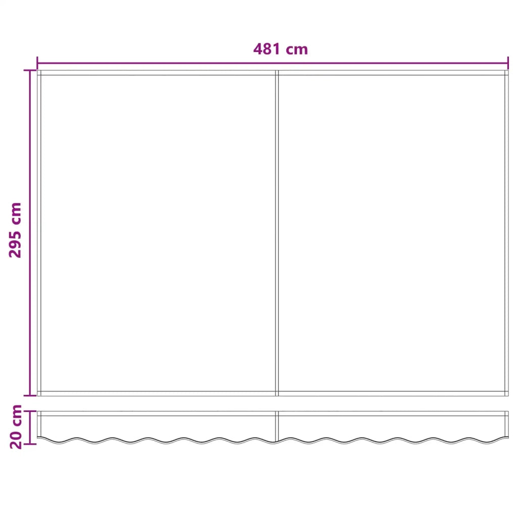 Tenda retrattile manuale con LED Grigio chiaro e bianco 3426360