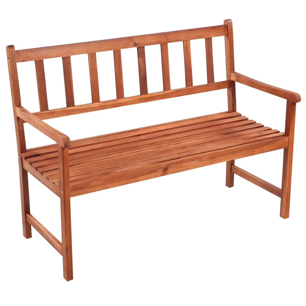 Panchina da Giardino | Panca da Giardino con Cuscino 120 cm in Massello di Acacia