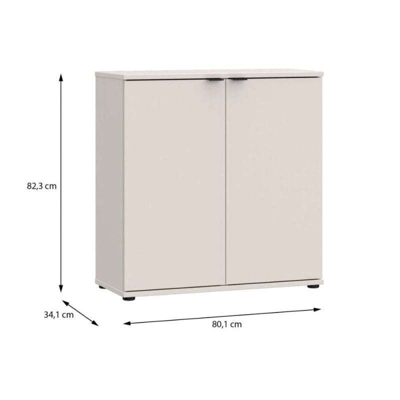 Mobile multiuso Segno con due ante L 80 cm. colore cashmere