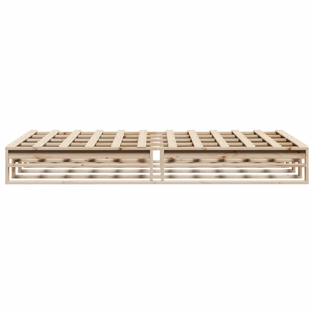 Letto senza Materasso 140x200 cm in Legno Massello di Pino 850842
