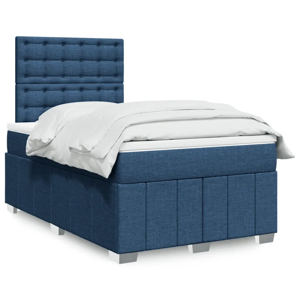 Giroletto a Molle con Materasso Blu 120x190 cm in Tessuto 3293927