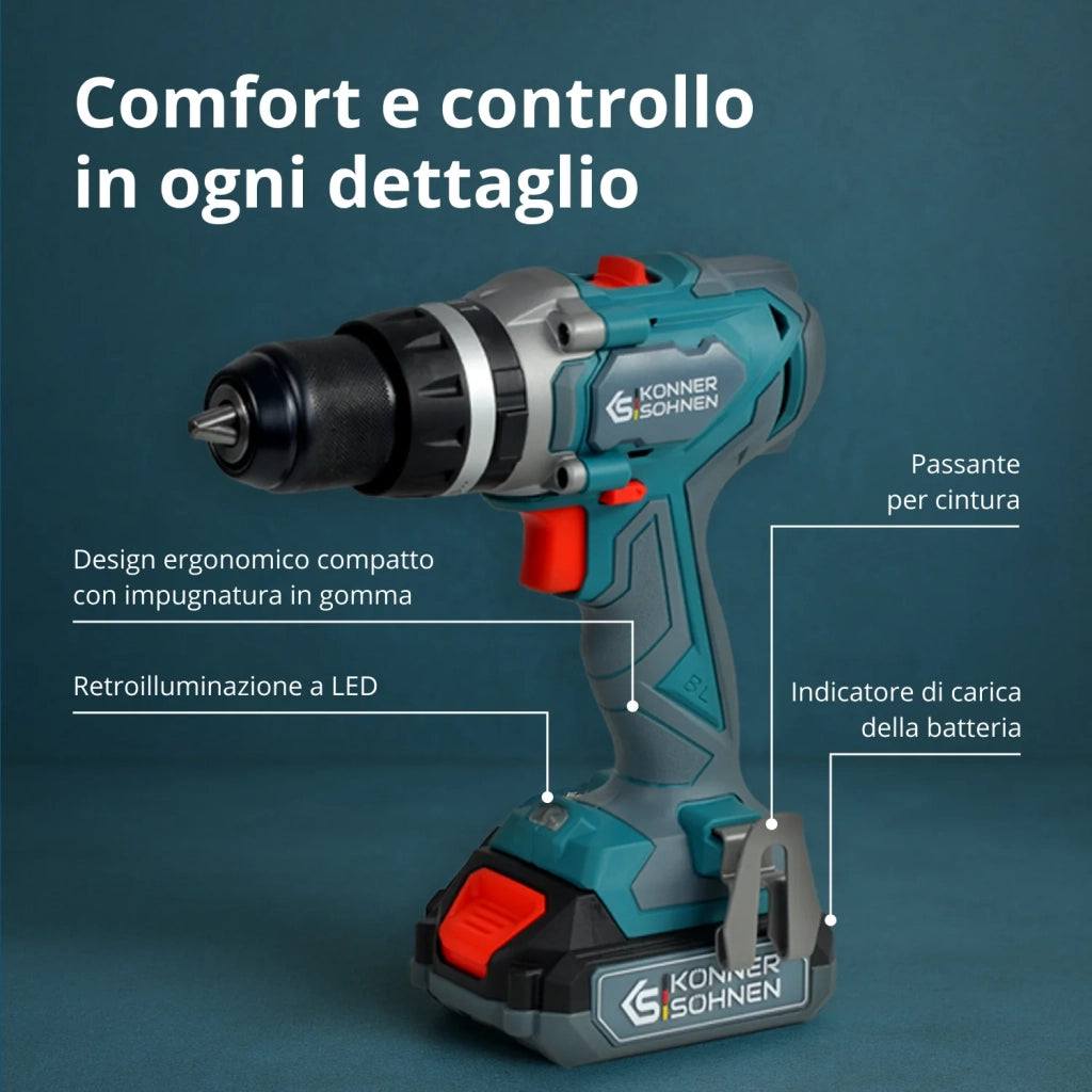 Set Master Senza Fili 2in1 KS IDISD 20V SET 2
