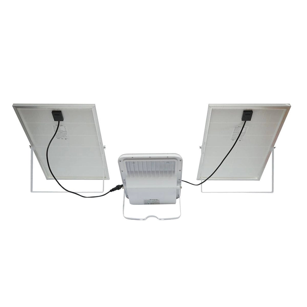 Lampada LED con pannelli solari Proiettore 50W Telecomando 150W, batteria 3,2V/40Ah