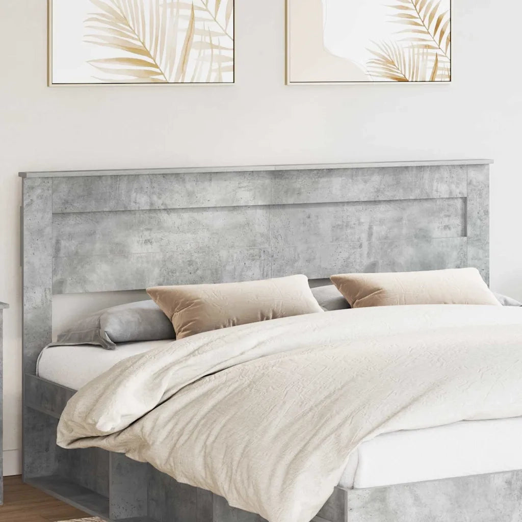 Testiera-Testata-Testiera Decorativa Grigio cemento 180 cm Legno multistrato 647689