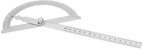 Strumento di misura angolare multifunzione in acciaio inossidabile - livella e setaccio angolare - 2 in 1 - blocco angolare - display chiaro - strumento di misura