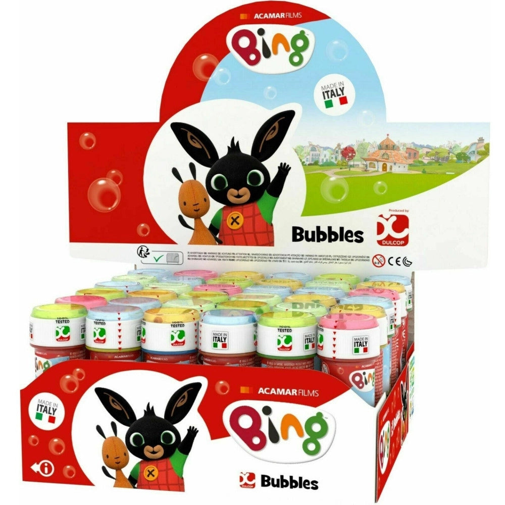 Trade Shop - Bolle Di Sapone Bing Confezione 36 Pz Flacone 60 Ml Gadget Party -