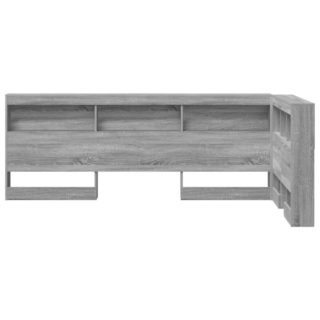 Testata contenitore Grigio Sonoma 90 cm Legno multistrato 3335458