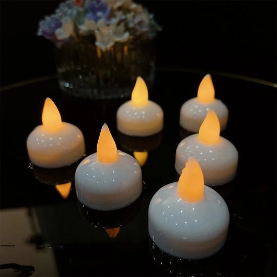 Lampade a led galleggianti per decorazione acquatica, 6 pezzi, elettroniche e impermeabili