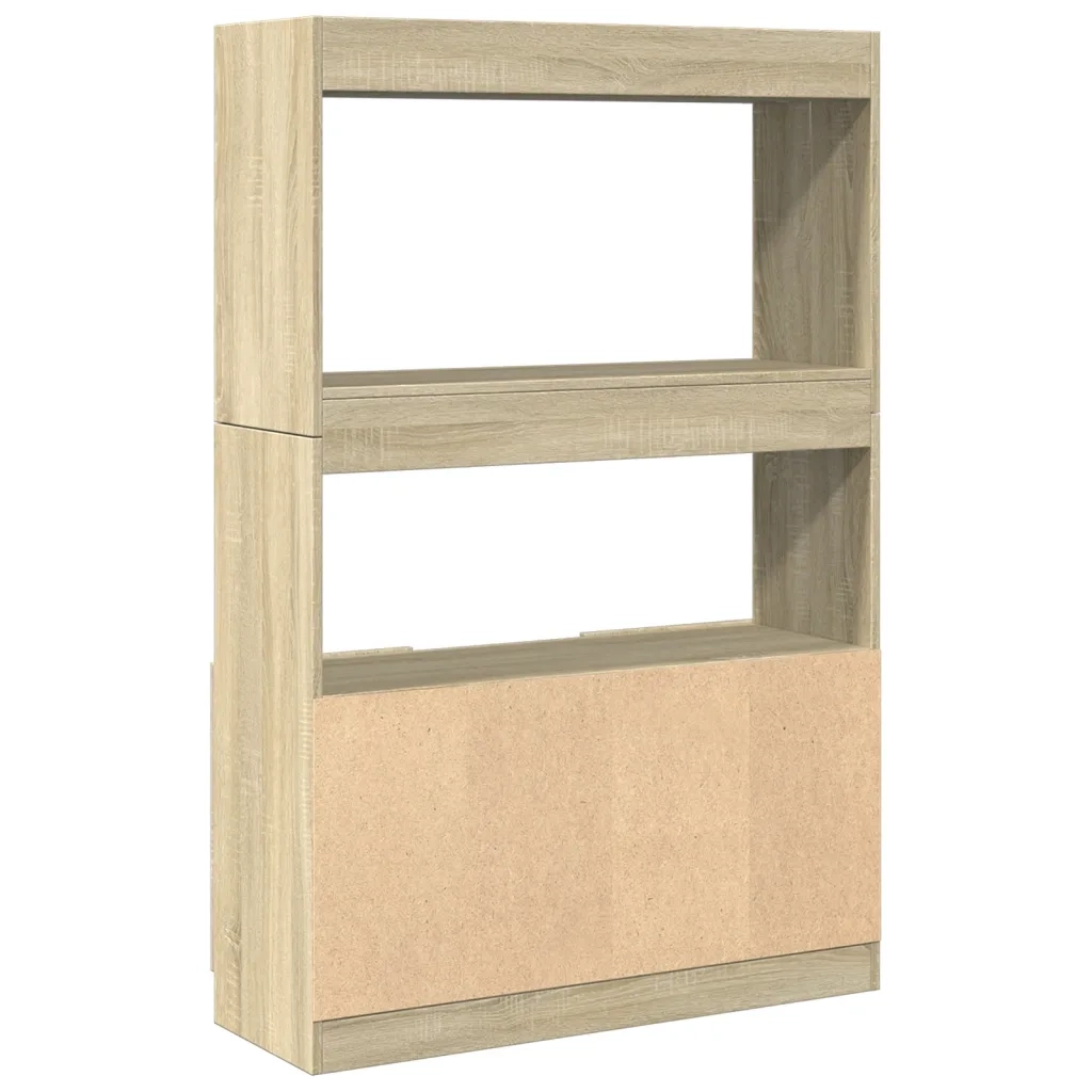 Credenza-Buffet-Armadio da cucina Rovere Sonoma 92x33x140 cm in Legno Multistrato