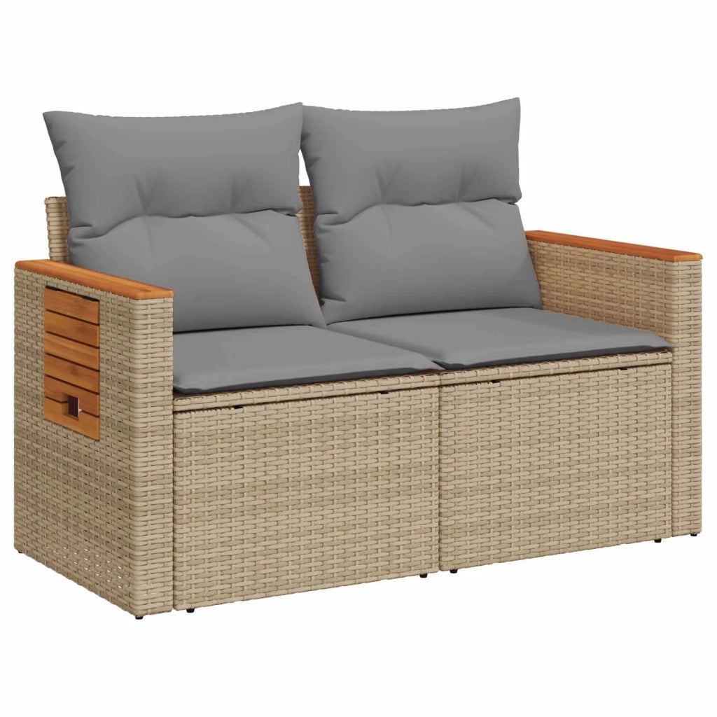 Set di divani 6 pz Beige e Grigio Chiaro 3447677